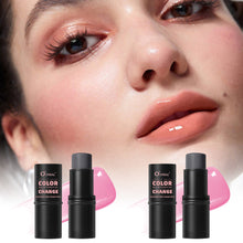 Load image into Gallery viewer, Multi Functional Warming Powder Blusher Stick Rouge Cream Lip Lipstick Lip Color Three in One Brightening Cosmetic Stick
