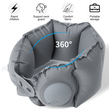 Load image into Gallery viewer, Neck Compression Inflatable U-shaped Pillow Portable Neck Pillow Compact Easy To Store Travel Car Airplane Neck Pillow Inflatable Pillow