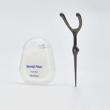Load image into Gallery viewer, Stainless Steel Toothpick Dental Floss Portable Dental Floss 304 Oral Care Cleaning Gaps Tartar Y Shape Flossing Toothpick