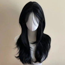 Load image into Gallery viewer, Wig Female Full Headset Simulated Hair Rose Hair Mesh Style French Hairband High Level Simulated Hair Wig