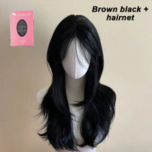 Load image into Gallery viewer, Wig Female Full Headset Simulated Hair Rose Hair Mesh Style French Hairband High Level Simulated Hair Wig