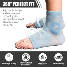 Load image into Gallery viewer, 1Pair Ankle Pressure Socks Absorbent Sweat Breathable Open Toe Socks Anti-Sprain Sports Ankle Brace