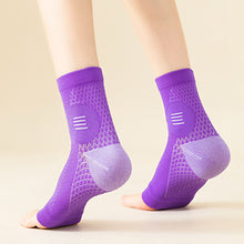Load image into Gallery viewer, 1Pair Ankle Pressure Socks Absorbent Sweat Breathable Open Toe Socks Anti-Sprain Sports Ankle Brace