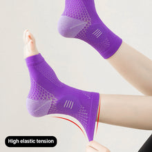 Load image into Gallery viewer, 1Pair Ankle Pressure Socks Absorbent Sweat Breathable Open Toe Socks Anti-Sprain Sports Ankle Brace