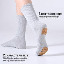Load image into Gallery viewer, 1 Pair Mid-Tube Dance Socks With Anti-Slip Wear-Resistant Sole Leather Sports Yoga Multi-Color Cotton Socks