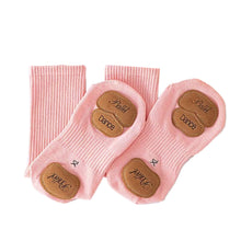 Load image into Gallery viewer, 1 Pair Mid-Tube Dance Socks With Anti-Slip Wear-Resistant Sole Leather Sports Yoga Multi-Color Cotton Socks