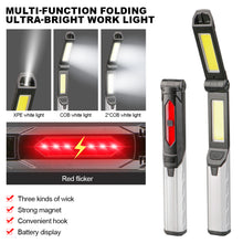 Load image into Gallery viewer, Multi-Function Foldable Ultra-Bright Work Light Type-C Charging Strong Magnetic Maintenance Flashlight With Hook