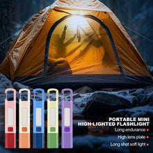 Load image into Gallery viewer, Portable Mini High-Lighted Flashlight Three-Speed Adjustable Telescopic Zoom Camping Work Light USB Charging