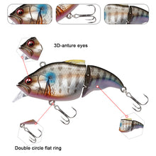 Load image into Gallery viewer, 1PC 71MM/9.7G Two Section Lure Bait Floating Minnow Bass And Trout Crankbait Fishing Accessories
