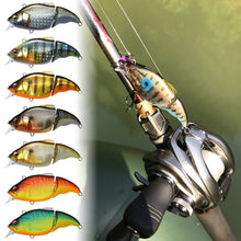 Load image into Gallery viewer, 1PC 71MM/9.7G Two Section Lure Bait Floating Minnow Bass And Trout Crankbait Fishing Accessories