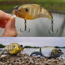Load image into Gallery viewer, 1PC 71MM/9.7G Two Section Lure Bait Floating Minnow Bass And Trout Crankbait Fishing Accessories