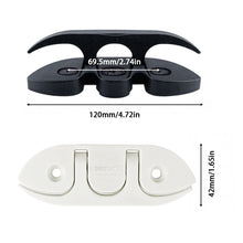 Load image into Gallery viewer, 1PC 12CM Foldable Side-Opening Rope Cleat Pulling Rope Horn Cleat for Marine and Yacht Hardware