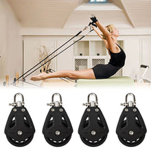 Load image into Gallery viewer, 1PC Nylon High Load Capacity Single Pulley Universal Head Swivel Sailboat Plain Bearing Block Rope Runner Boat Accessories