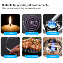 Load image into Gallery viewer, Windproof Pulse Electric Arc Ignition Flameless Plasma Ignition Candle Lighters with USB Rechargeable Lighter for Kitchen Outdoor BBQ