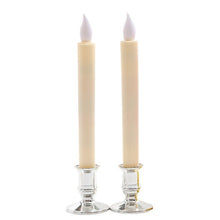 Load image into Gallery viewer, 1 Pair/Set LED Flameless Electric Candles Light Acrylic Glass Battery Flickering Fake Tealight with Remote Control for Wedding Party Christmas Decor