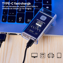 Load image into Gallery viewer, USB Rechargeable Dual ARC Electric Lighter Cool Windproof Plasma Lighters with LED Light for Men Outdoor Camping BBQ Gadgets
