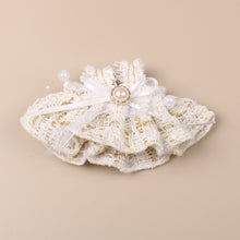 Load image into Gallery viewer, Miniature Pearl Bow Lace Trimmed Skirt for 11cm Dolls Cute DIY Doll Clothes Lovely Outfit Gifts for Girls Friends