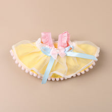 Load image into Gallery viewer, Miniature Pearl Bow Lace Trimmed Skirt for 11cm Dolls Cute DIY Doll Clothes Lovely Outfit Gifts for Girls Friends