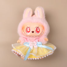 Load image into Gallery viewer, Miniature Pearl Bow Lace Trimmed Skirt for 11cm Dolls Cute DIY Doll Clothes Lovely Outfit Gifts for Girls Friends