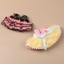 Load image into Gallery viewer, Miniature Pearl Bow Lace Trimmed Skirt for 11cm Dolls Cute DIY Doll Clothes Lovely Outfit Gifts for Girls Friends