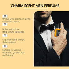 Load image into Gallery viewer, 50ML Men Sandalwood Perfume Spray Flirting Pheromone Woody Fragrance Long Lasting Scent Romance Date Fragrance Perfumes
