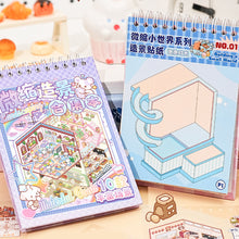 Load image into Gallery viewer, 20Pcs 20in1 Cartoon Landscape Sticker Book DIY 3D Pocket Cabin Scene Stickers Gift for Kid Child