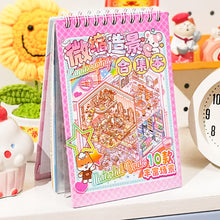 Load image into Gallery viewer, 20Pcs 20in1 Cartoon Landscape Sticker Book DIY 3D Pocket Cabin Scene Stickers Gift for Kid Child