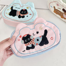 Load image into Gallery viewer, Puppy Mini Cosmetic Bag Multifunctional Soft Stationery Holder Bag Pouch for Make Up Kit Candy Color Small Item Bag Girls