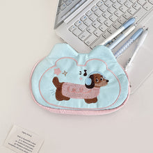 Load image into Gallery viewer, Puppy Mini Cosmetic Bag Multifunctional Soft Stationery Holder Bag Pouch for Make Up Kit Candy Color Small Item Bag Girls