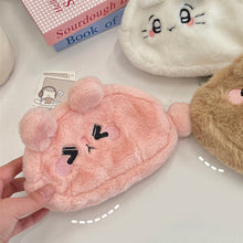 Load image into Gallery viewer, Cute Plush Pencil Case Large Capacity Zipper Stationery Bag Student Stationery Storage Bags Cartoon Cosmetics Storage Bag