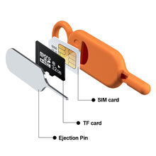 Load image into Gallery viewer, 2 IN 1 SIM Card Removal Needle Pin with Protector Holder Anti-Lost Phone SIM Cards Storage Case Tray Ejector Needle Opener