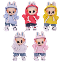 Load image into Gallery viewer, Miniature Macron Hoodie for 17cm Labubu Dolls Cute DIY Doll Clothes Fashion Accessories Lovely Outfit Gifts for Girls Friends