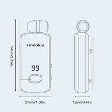 Load image into Gallery viewer, Clip-On Bluetooth Headphones With Retractable Cable HD Noise Cancelling Ultra-Long Life Wireless Headphones With Battery Display