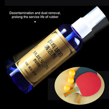 Load image into Gallery viewer, 1 Bottle 100ML Blue Bottle Table Tennis Racket Cleaner Pressing Spray Design Rubber Cleaning Maintenance Tackifier