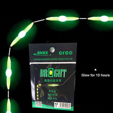 Load image into Gallery viewer, 1Pack /2PCS Self-Illuminating Seven Star Floating Night Fishing High Buoyancy Glow Rod Fishing Accessories