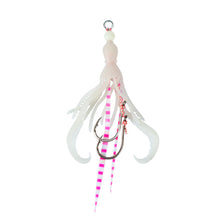 Load image into Gallery viewer, 1PC 10.5CM/7G TPE Eco-Friendly Sea Fishing Octopus String Hook High Elasticity Bionic Squid Double Hook Lure Fluorescence Soft Bait