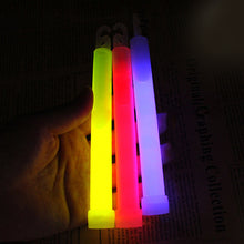 Load image into Gallery viewer, 1PC 6IN Fluorescence Stick With Hook Outdoor Camping Concert Atmosphere Glow Stick