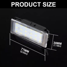 Load image into Gallery viewer, 1PC Car LED License Plate Lights Number Plate Lamp Replacement Canbus Error Free Car 12V Light For Renault Clio 3 4 Espace 5 Kangoo 2 Master 2 3 Megane 2 3 cc Twingo 2 3 Twizy Vel Satis