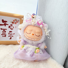 Load image into Gallery viewer, Miniature Floral Pearl Dress for 17cm Labubu Dolls Cute DIY Doll Clothes Fashion Accessories Lovely Outfit Gifts for Girls Friends