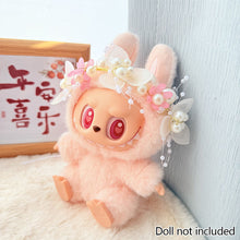 Load image into Gallery viewer, Miniature Floral Pearl Dress for 17cm Labubu Dolls Cute DIY Doll Clothes Fashion Accessories Lovely Outfit Gifts for Girls Friends