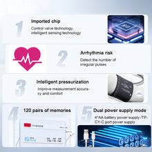 Load image into Gallery viewer, Arm Type Blood Pressure Monitor LED Display Screen Blood Pressure Monitor Household Measuring Instrument Health Care
