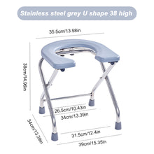 Load image into Gallery viewer, Comfortable Washable Toilet Seat for Bathroom Trong Bearing Capacity Stable Bottom Shower Chair Frosted Seat Board Commode Stool