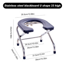 Load image into Gallery viewer, Comfortable Washable Toilet Seat for Bathroom Trong Bearing Capacity Stable Bottom Shower Chair Frosted Seat Board Commode Stool