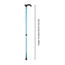 Load image into Gallery viewer, Aluminum Alloy Telescopic Crutch Two Section Telescopic Crutch Anti Slip Elderly Walking Cane Mountain Climbing Cane