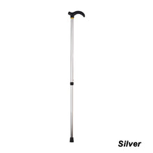 Load image into Gallery viewer, Aluminum Alloy Telescopic Crutch Two Section Telescopic Crutch Anti Slip Elderly Walking Cane Mountain Climbing Cane
