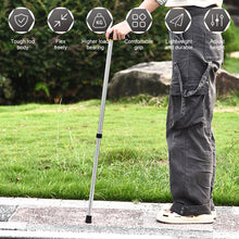 Load image into Gallery viewer, Aluminum Alloy Telescopic Crutch Two Section Telescopic Crutch Anti Slip Elderly Walking Cane Mountain Climbing Cane
