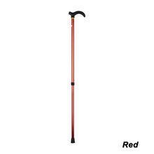 Load image into Gallery viewer, Aluminum Alloy Telescopic Crutch Two Section Telescopic Crutch Anti Slip Elderly Walking Cane Mountain Climbing Cane