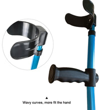 Load image into Gallery viewer, Folding Elbow Crutch Fracture Injury Anti Fall Armpit Instruments Crutches Rehabilitation Walking Aids Elderly Canes Aluminum Alloy