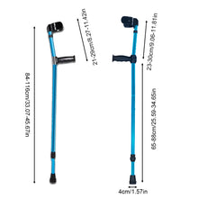 Load image into Gallery viewer, Folding Elbow Crutch Fracture Injury Anti Fall Armpit Instruments Crutches Rehabilitation Walking Aids Elderly Canes Aluminum Alloy
