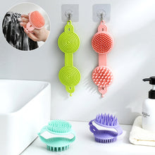 Load image into Gallery viewer, Soft Double-sided Shampoo Brush Scalp Massage Clean Shampoo Comb Portable Wet Dry Dual-use Shampoo Brush for Adults Children